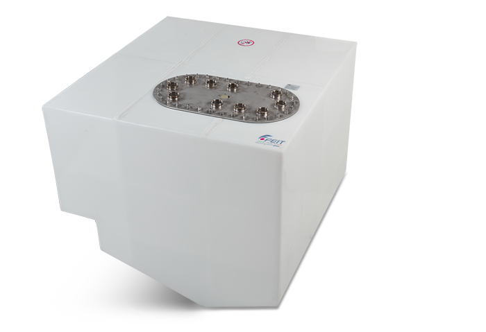 Feit polyethylene water tank for yachts
