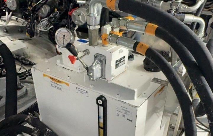 Yacht hydraulic power unit serviced by Boatique Marine Services