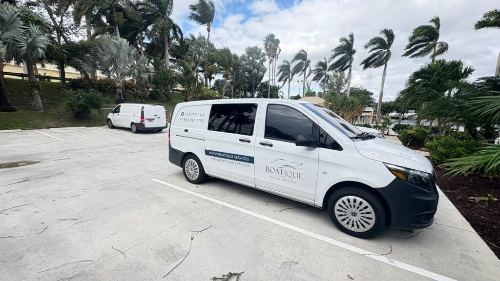Boatique Marine Services mobile service vans